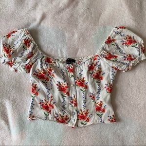 Floral print top